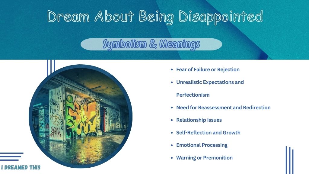 Dream About Being Disappointed infographic