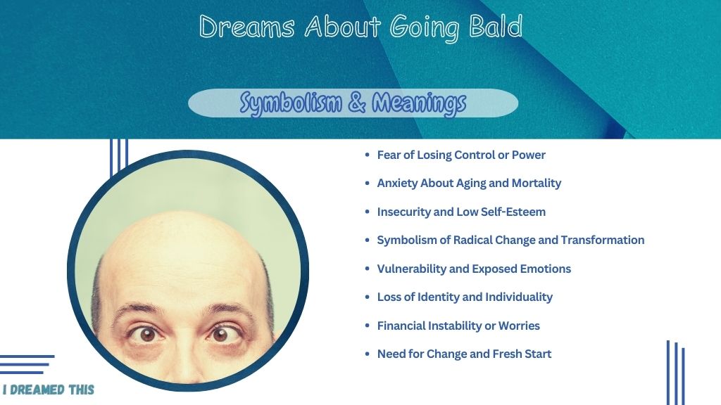 Dreams About Going Bald Meaning info-graphic