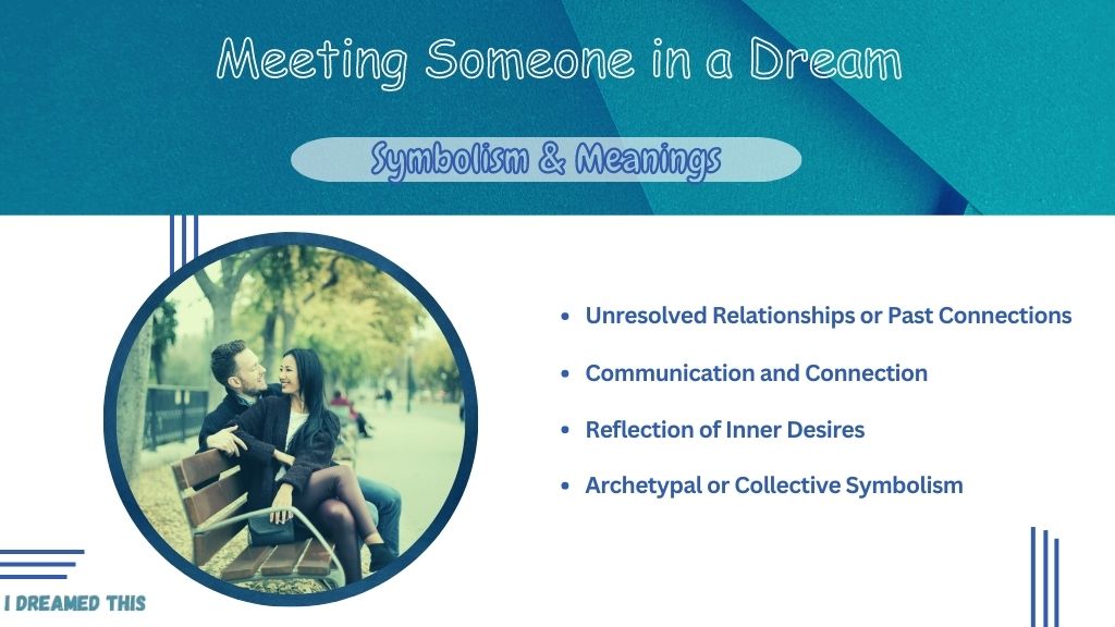 Meeting Someone in a Dream infographic