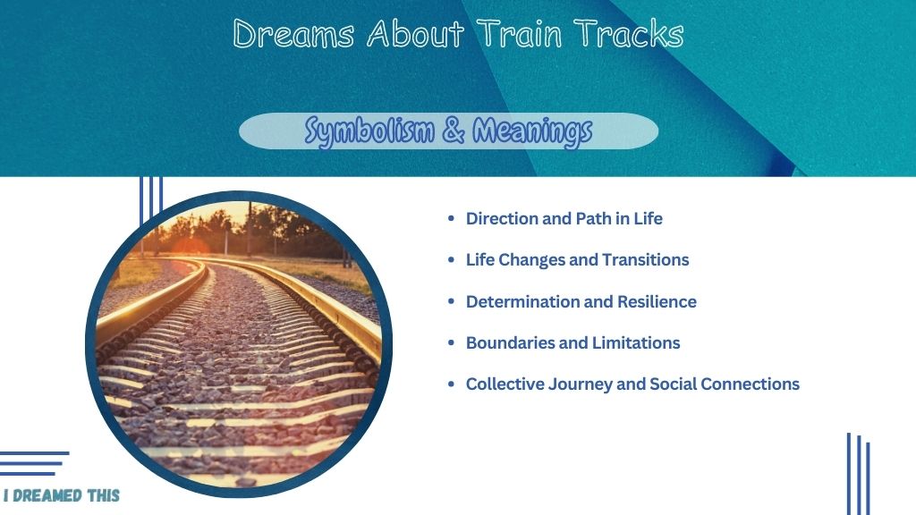 Dreams About Train Tracks Meaning info-graphic