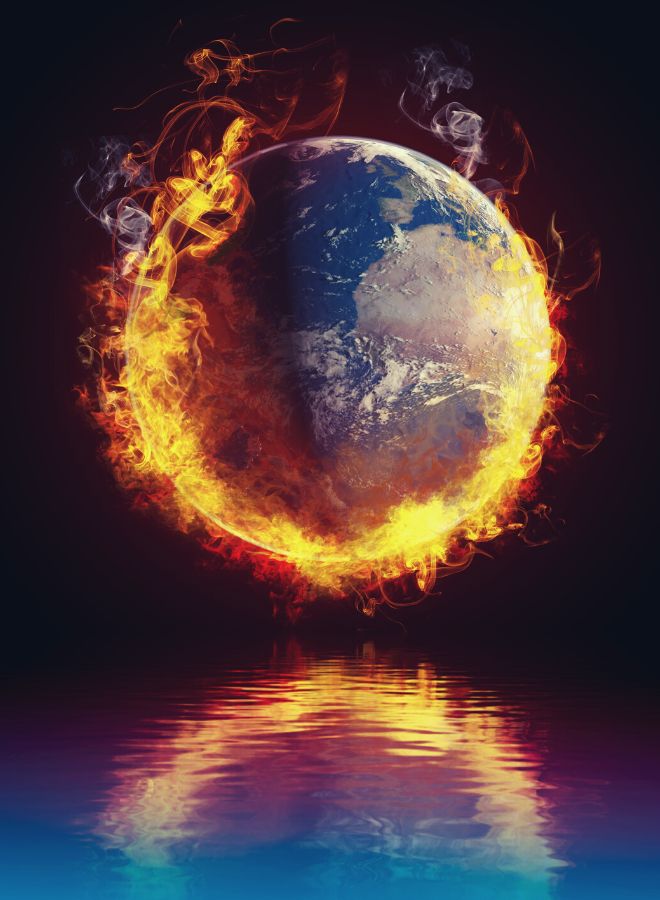 fire engulfs the world in Dreams