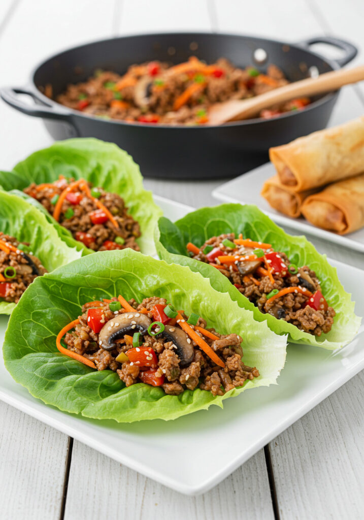 Hoisin Turkey Lettuce Wraps