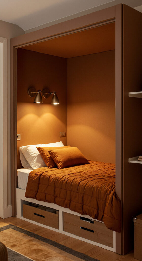 10. Studio-Style Cozy Bedroom Nook