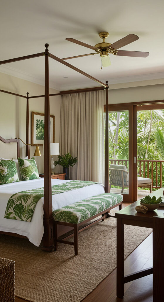 11. Tropical Resort-Inspired Couple’s Bedroom