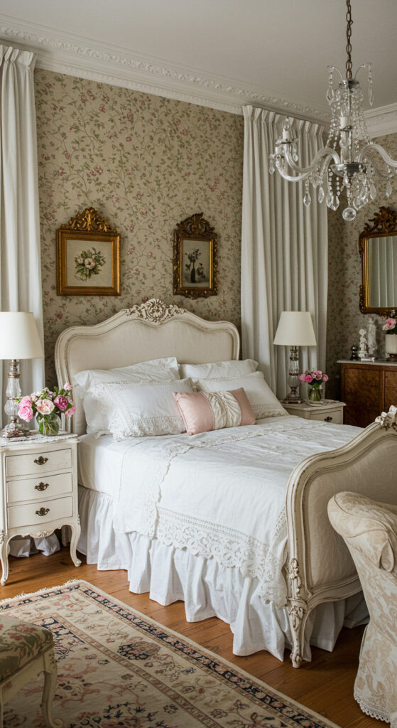 12. Vintage Parisian Couple’s Bedroom