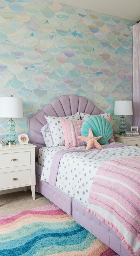13. Mermaid-Themed Teen Girl’s Bedroom