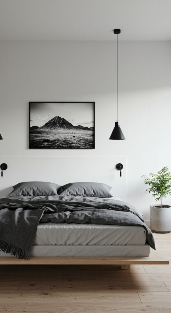 15. Scandinavian Modern Men’s Bedroom