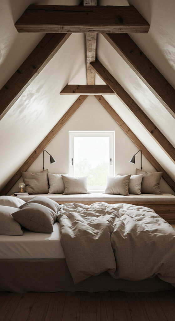 17. Cozy Attic Bedroom for Couples
