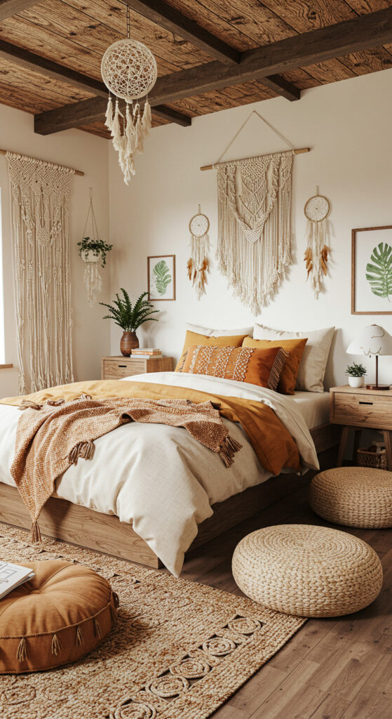 2. Boho Chic Teen Girl’s Bedroom