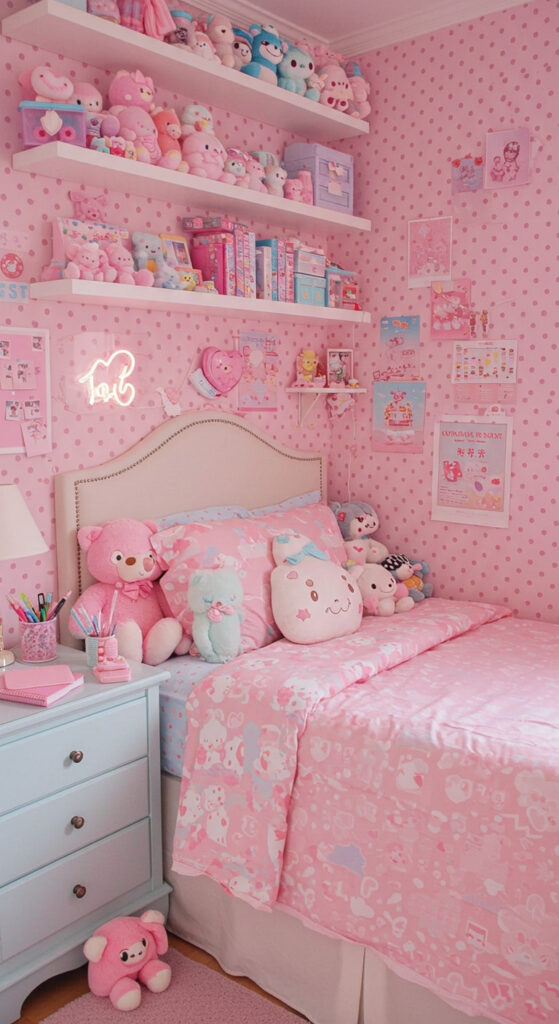4. Kawaii-Inspired Cute Teen Girl’s Room