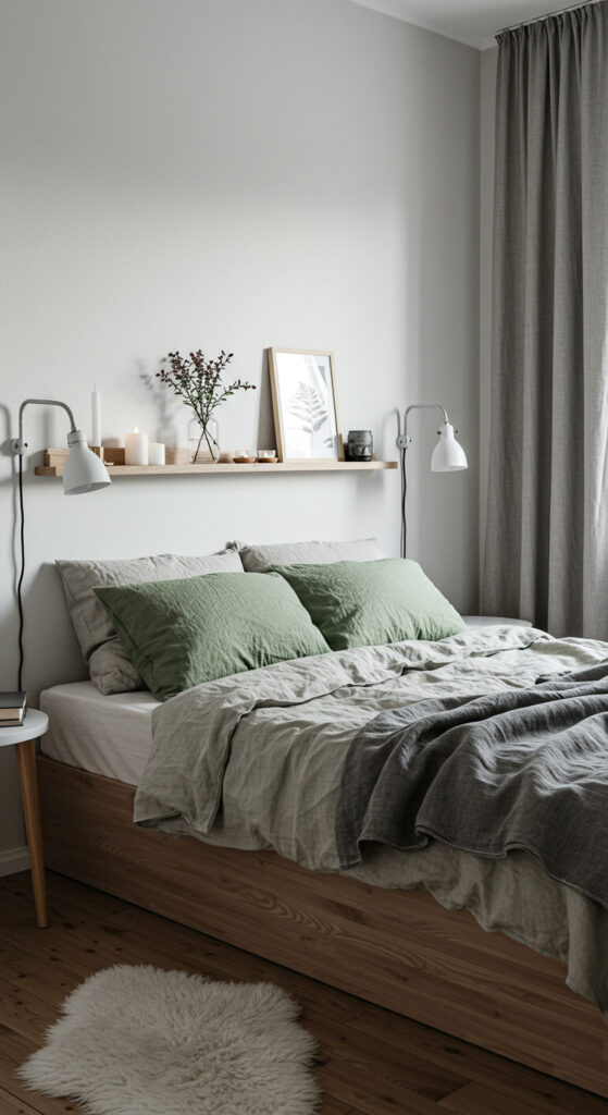 6. Cozy Scandinavian-Inspired Small Bedroom