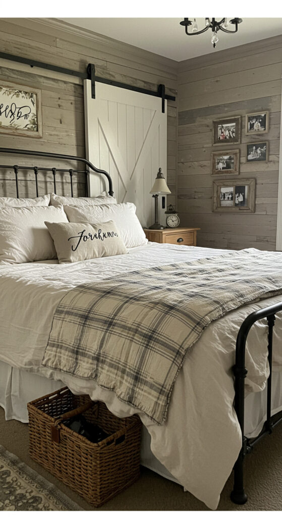 6. Rustic Farmhouse Couple’s Bedroom