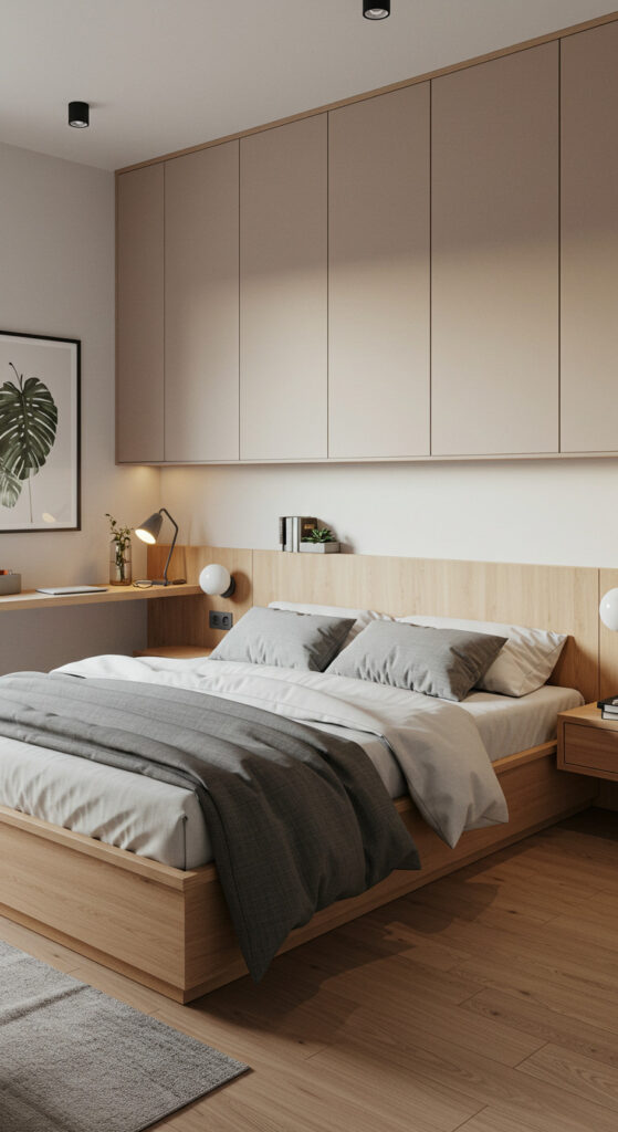 6. Scandinavian Modern Bedroom for Couples with Dual Functionality