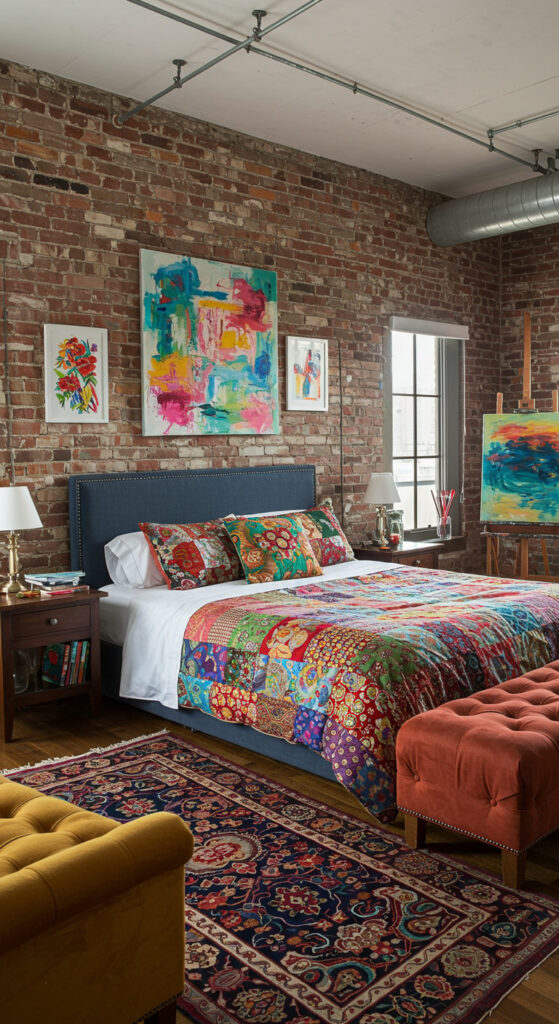 7. Artistic and Creative Couple’s Loft
