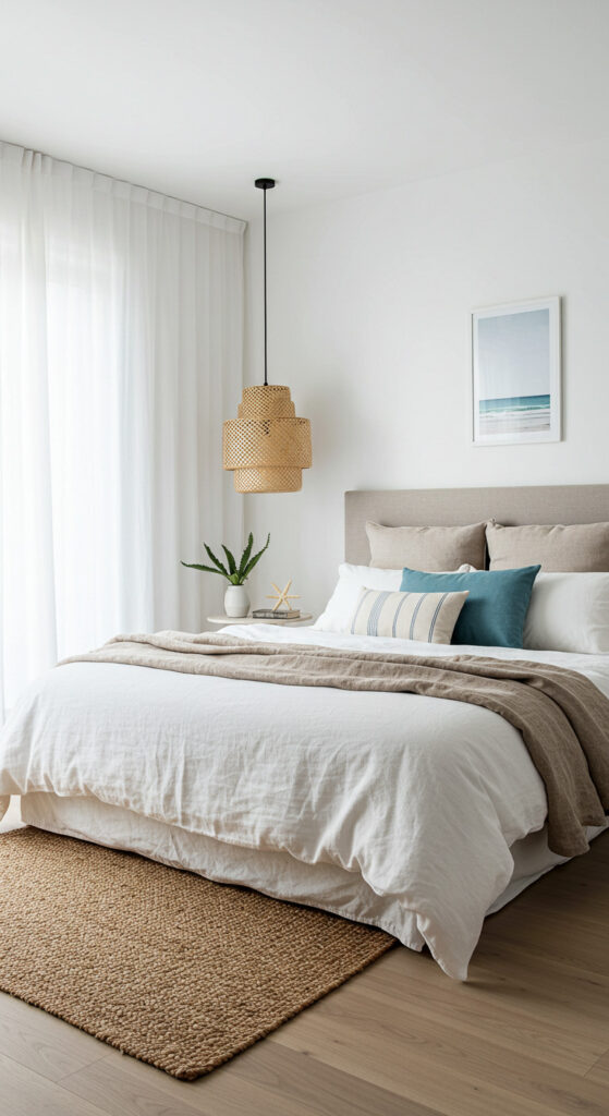 7. Modern Coastal Bedroom for Couples