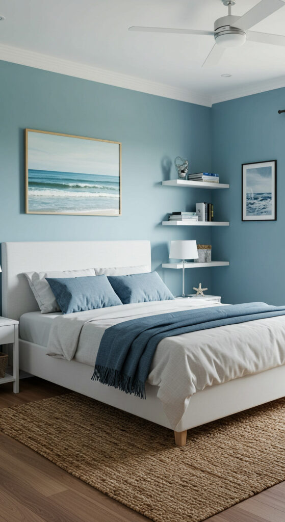 Coastal Cool Men’s Bedroom