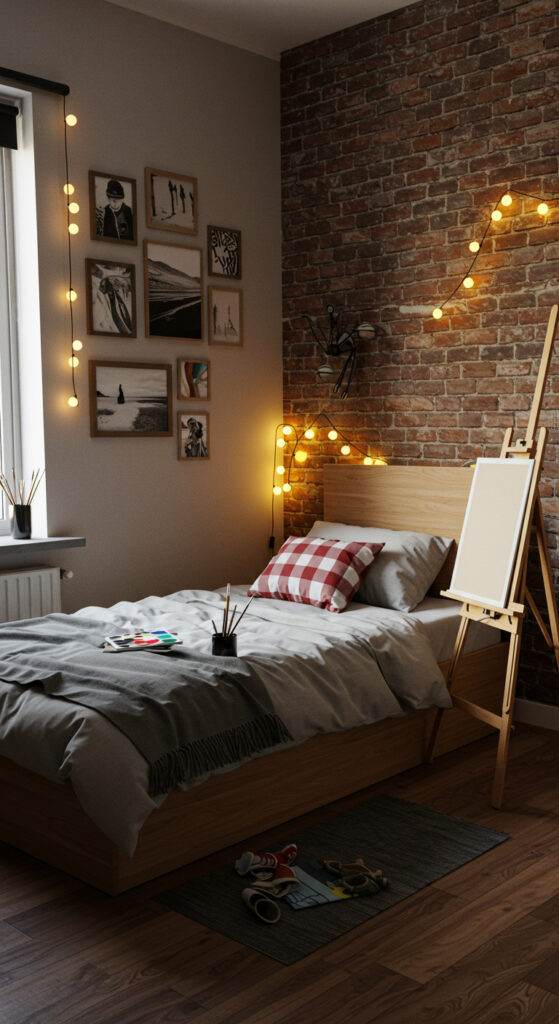 Creative Studio-Style Men’s Bedroom