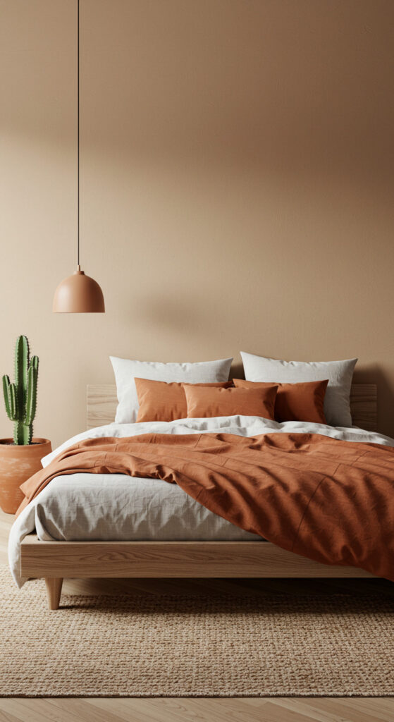 Desert-Inspired Minimalist Men’s Bedroom