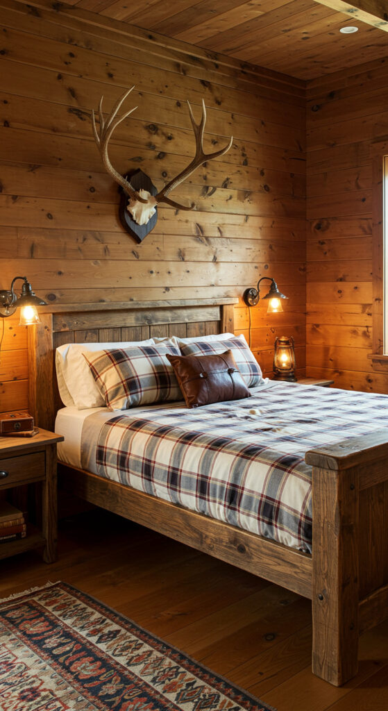 Rustic Cabin-Inspired Men’s Bedroom
