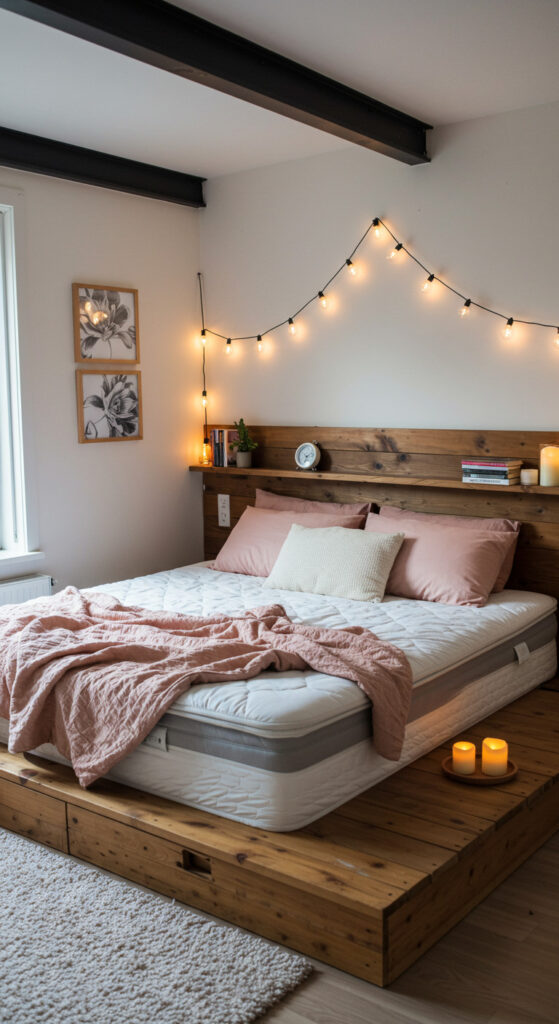 Small Romantic Loft Bedroom for Couples