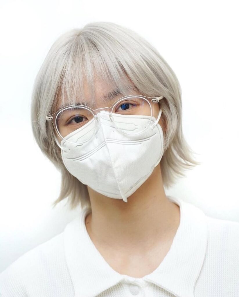 Blonde Wolf Cut With Bangs - thewhiteboxth