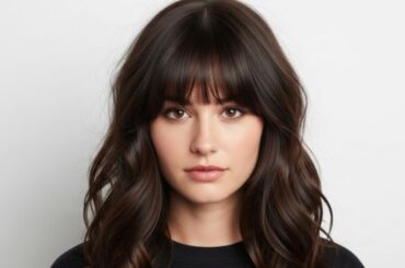 Long Wolf Cuts With Curtain Bangs