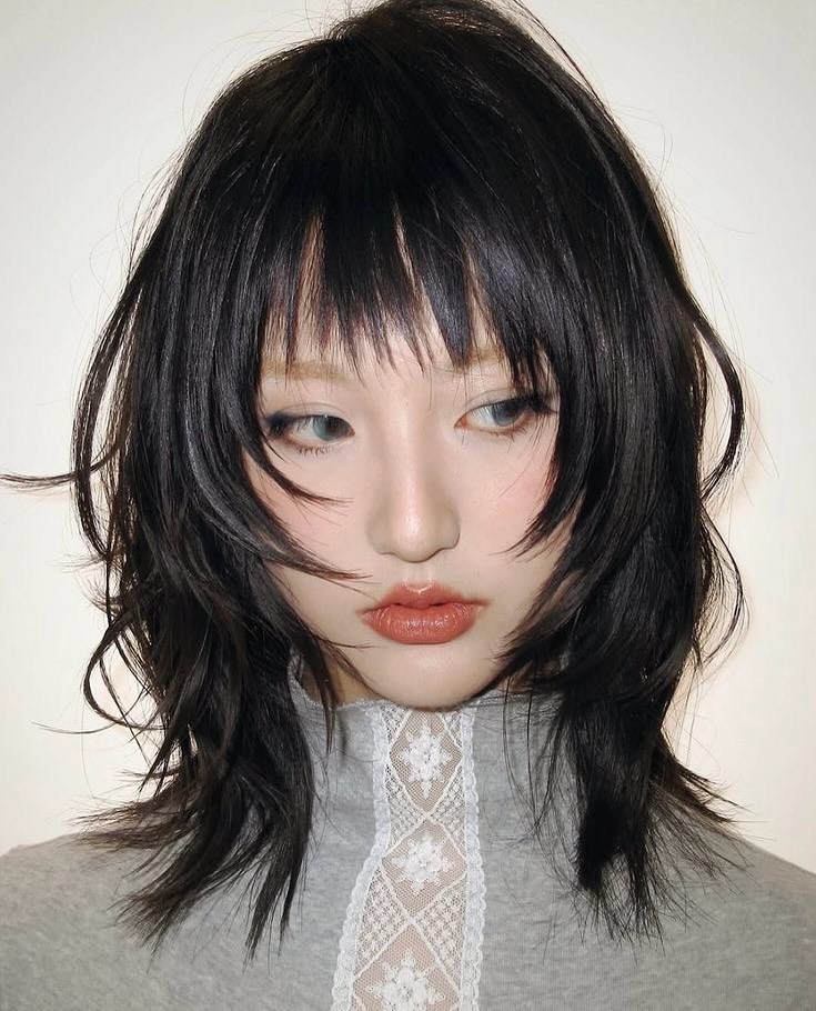 Wavy Wolf Cuts With Bangs - extrasilky