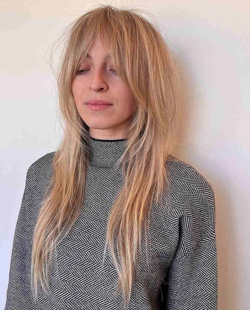 Wavy Wolf Cuts With Bangs - extrasilky2