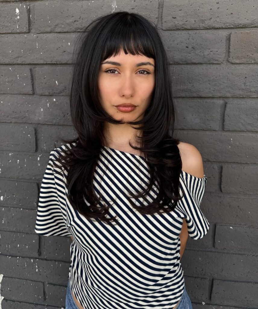 Wavy Wolf Cuts With Bangs - ryennesnow.hair