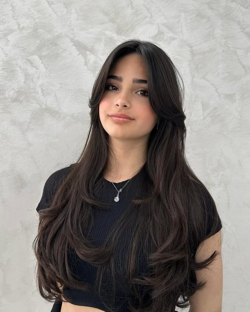 long hair Butterfly haircut - parukeri_geri