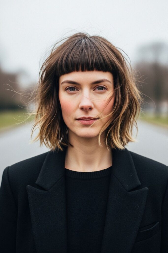 wolf cut with micro bangs2