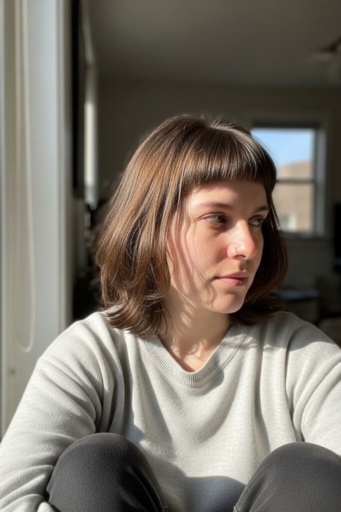 wolf cut with micro bangs7