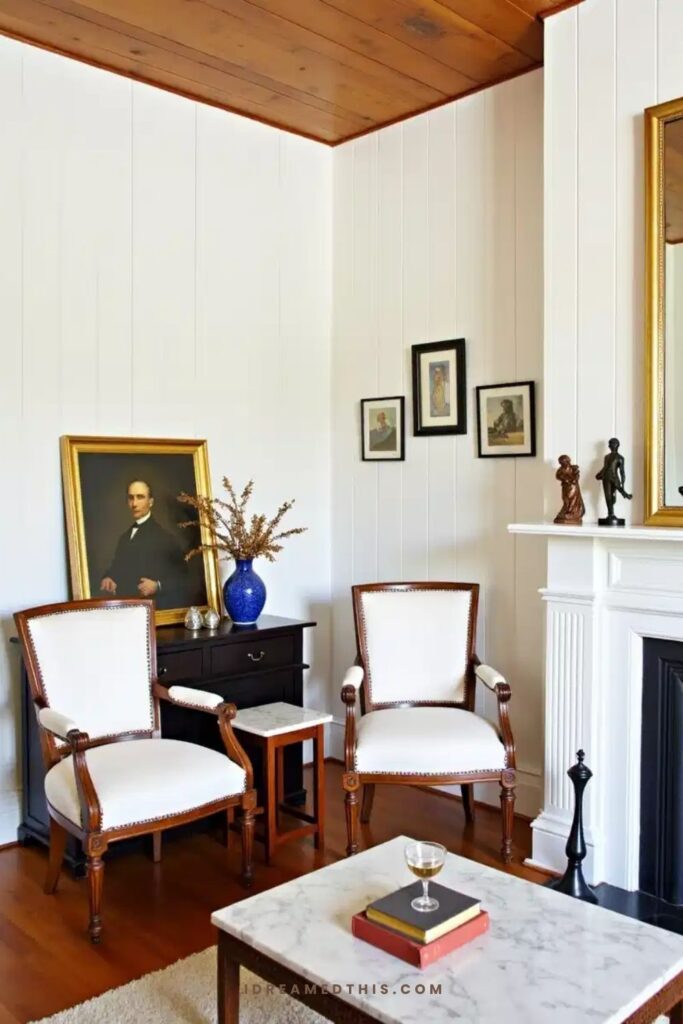 Classic Vintage Living Room Setup