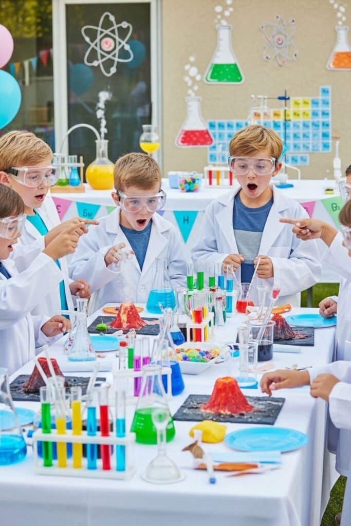 Backyard Birthday Party for Boys – Outdoor Science Lab