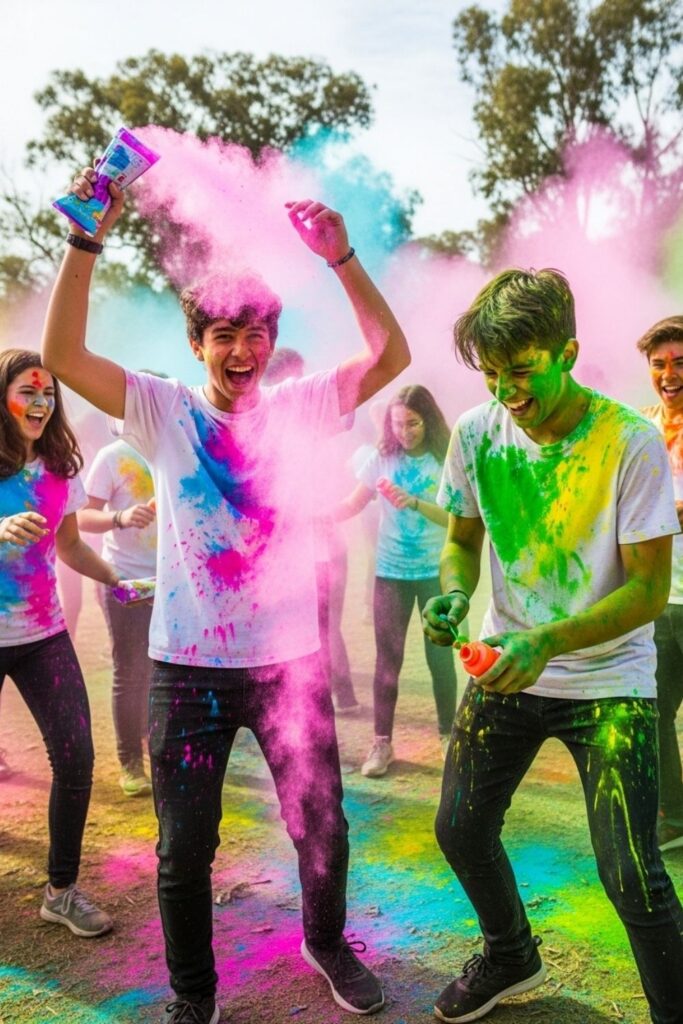 Birthday Party Ideas for Teenagers - Color Run or Paint War