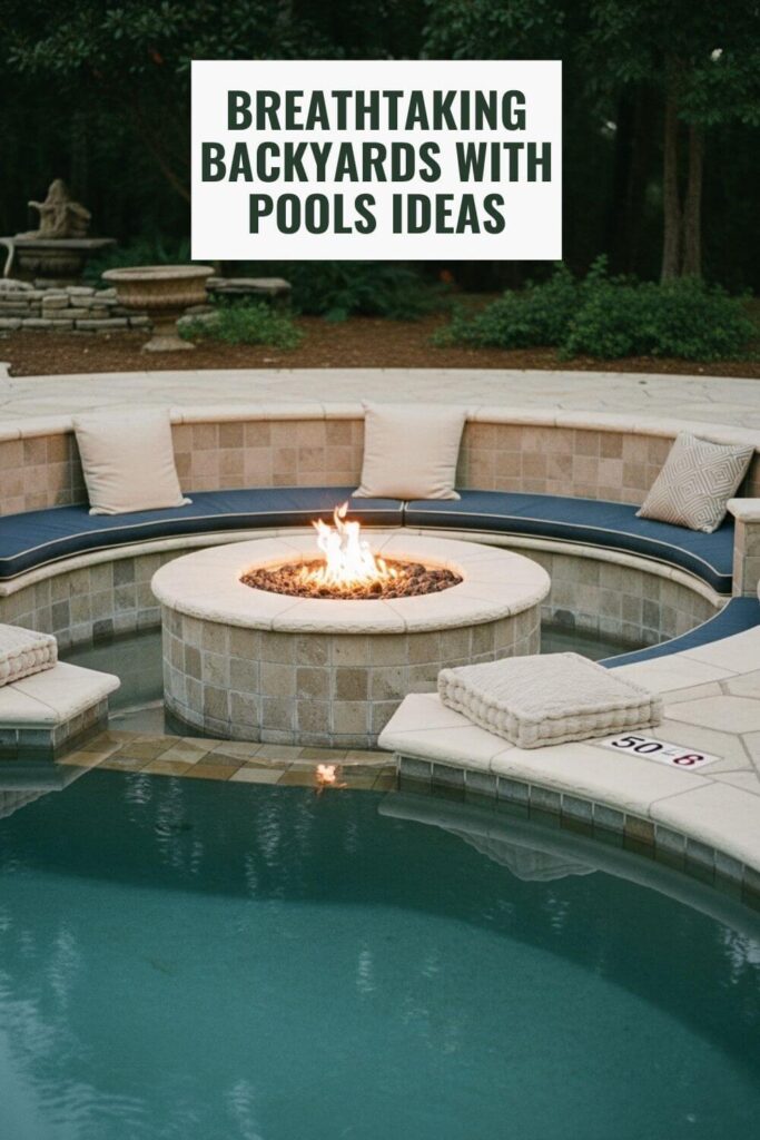 Sunken Fire Pit Pool Combos