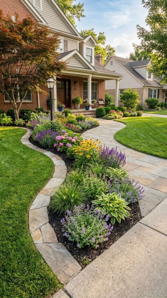 Curved Garden Edges for Visual Interest