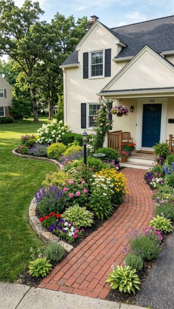 Mixed Shrub and Flower Bed Designs