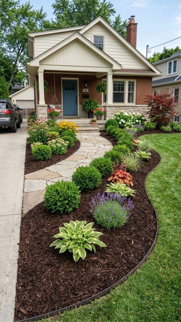 Mulched Garden Beds for Clean Look